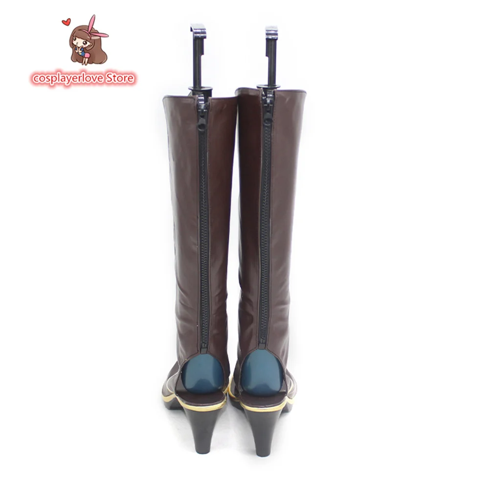 Аниме Genshin Impact Shenhe Обувь для косплея Сапоги Хэллоуин Карнавал Косплей