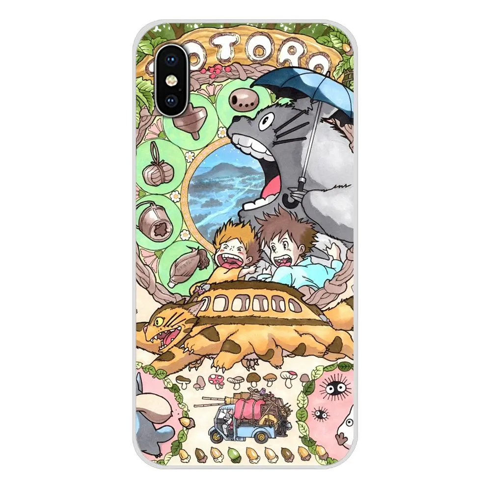Cute Totoro Spirited Away Ghibli Miyazaki For Samsung Galaxy S2 S3 S4 S5 Mini S6 S7 Edge S8 S9 S10E Lite Plus Phone Cases Covers | Мобильные