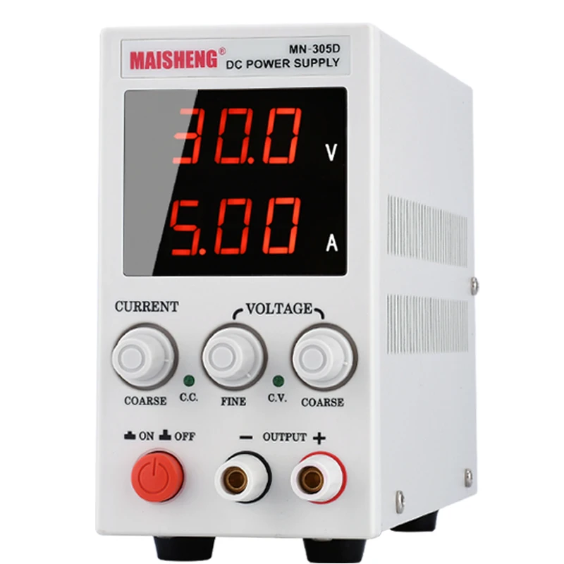 Регулируемый лабораторный источник питания дисплей постоянного тока для