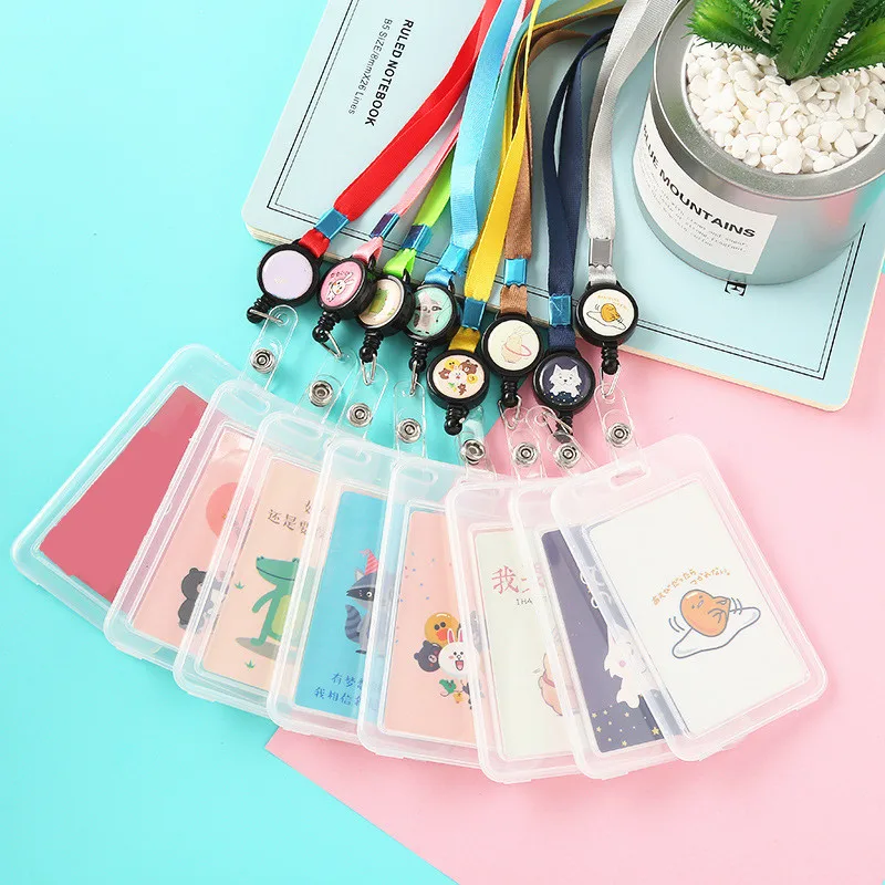 Рисунки из мультфильма ПВХ держатель для кредитных карт женщин и мужчин милый