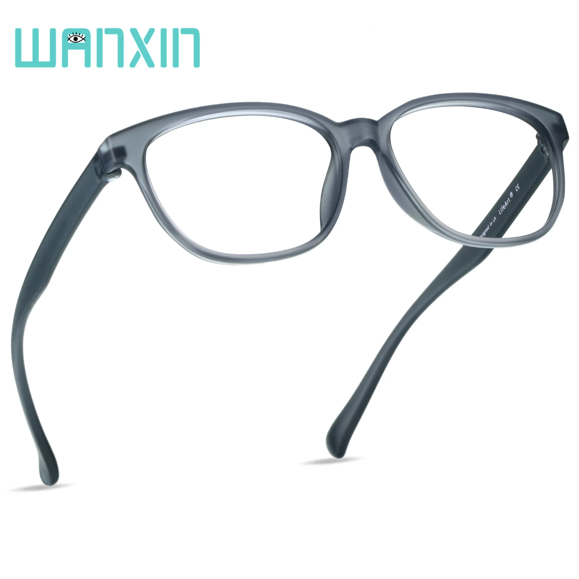 

WANXIN Plastic Blue Light Blocking Glasses,Oval Computer Reading Glasses Eye Lens Makeup