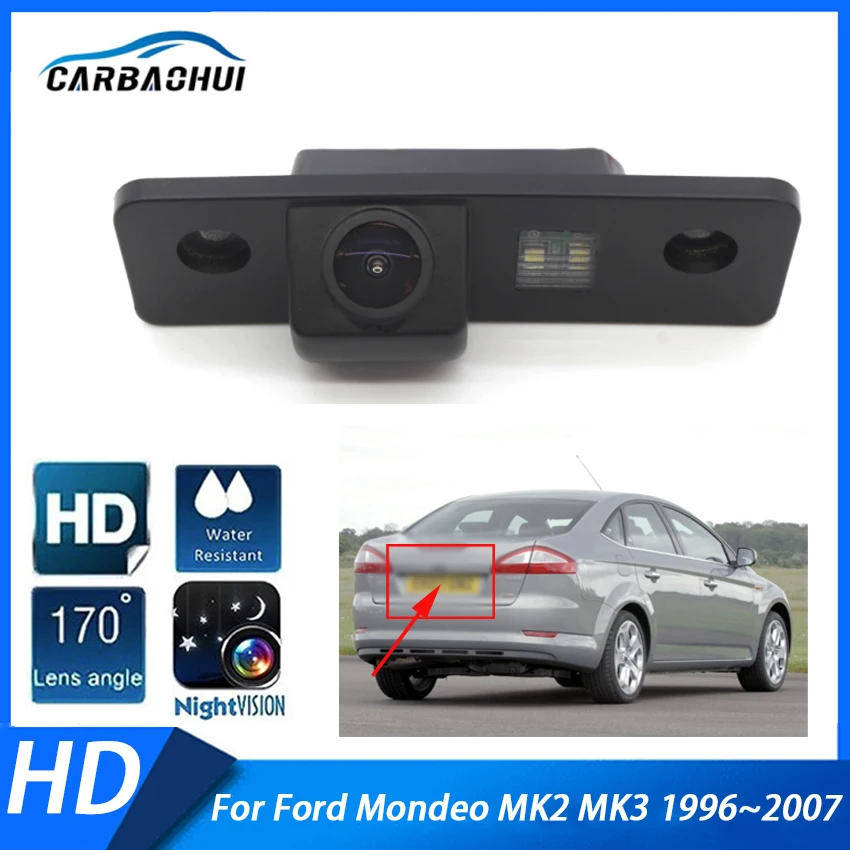 

Car rear view reverse camera backup parking Camera Night Vision HD CCD Waterproof For Ford Mondeo MK2 MK3 1996~2006 2007