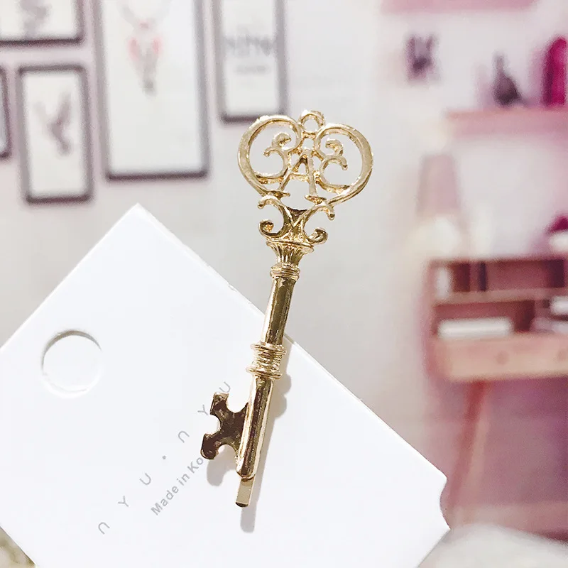 Ретро-Заколки для женщин заколки волос ножницы металлический зажим конского