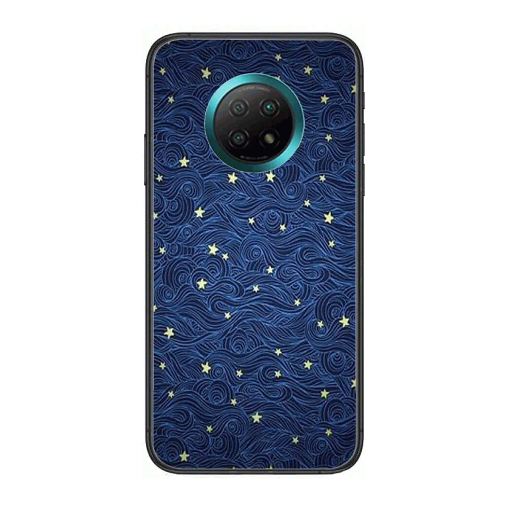 

Van Gogh Art Phone Case For xiaomi Redmi Note 9S 8 7 6 5 A Pro T Anime Black Cover Silicone Back Pretty senior