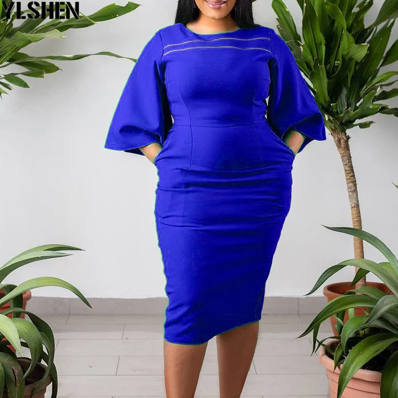 

Женское облегающее платье-миди, африканская одежда в африканском стиле, лето 2021