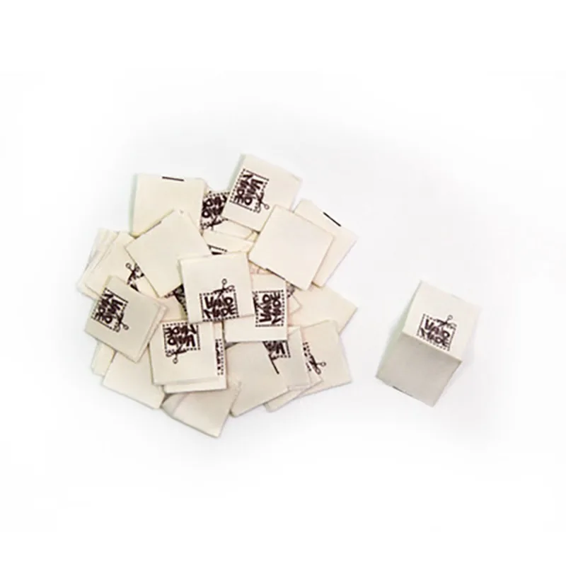 100 шт. этикетка ручной работы тканевые этикетки складные бирки с овечьим бежевым