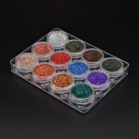 12 color nail art sets kits desgin nail supplies ongles shinny powder manicure makeup eye glitter set nails accesorios u%c3%b1as