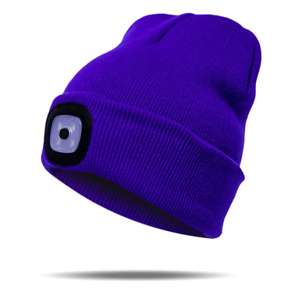 

Camping Outdoor Running Climbing LED Light Knitted Unisex Fishing Hat Beanie