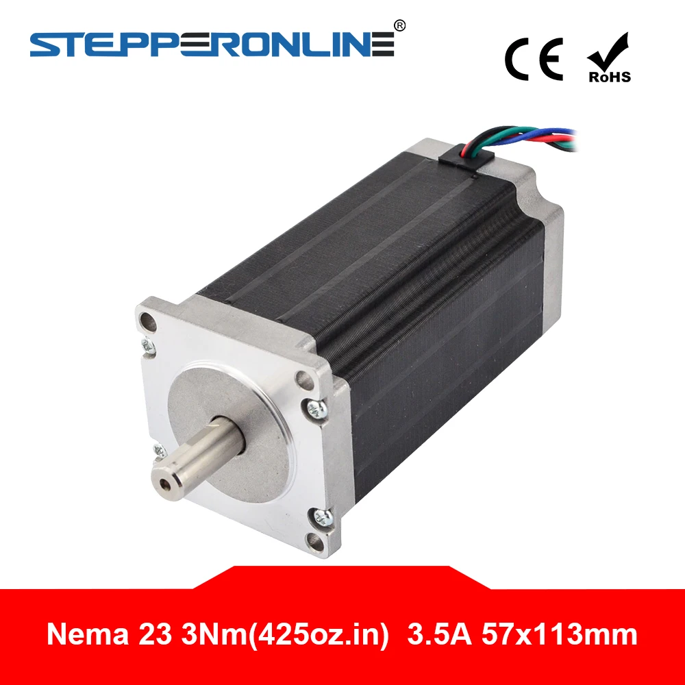 Шаговый двигатель Nema23 3 Нм 113 а мм 57 мотор 10 вал для CNC Robot/ фрезерный станок|Шаговый
