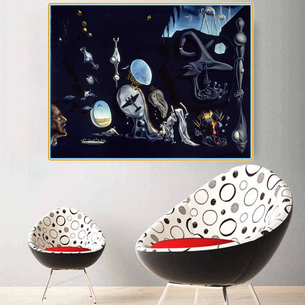 Citon Salvador Dali Uranium and Atomica Melancholica Idyll Canvas Холст Картина маслом художественное