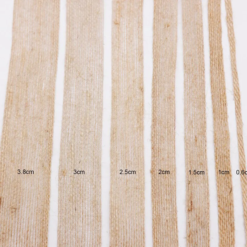 

5m Natural Hemp Rope Ribbon Line Trim Tape Roll Burlap Line Tape Roll Ribbon Vintage Rustic Wedding Party Decoration Supplies