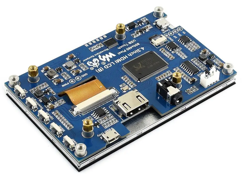 Raspberry Pi 3 4 дюйма HDMI ЖК-экран резистивный сенсорный ЖК-дисплей SPI | Электроника