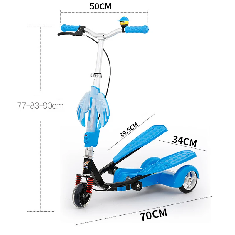 Ножницы скутер GLT SH088 Детская куртка с двумя ножным скейтборд детский
