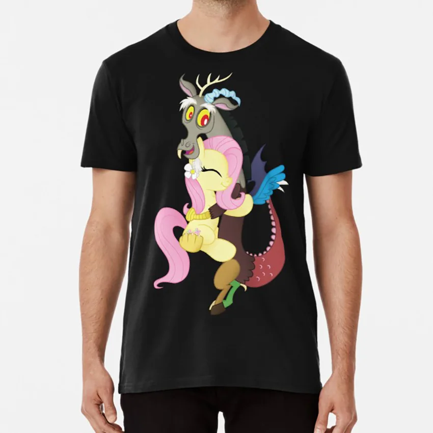 Fluttershy and Discord (My Little Pony: Friendship is Magic) Футболка с раздельными рукавами john de lancie