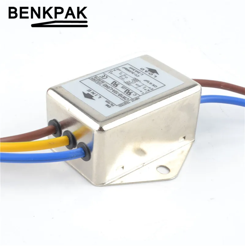 Однофазный фильтр электромагнитного помех 10 А 115 в фоторазъем помещения|filter cage|emi