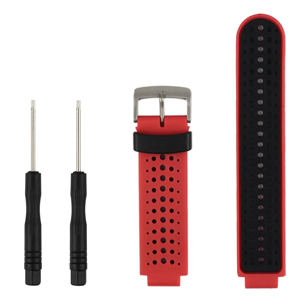red 230HS) замена мягкий силиконовый спортивный ремешок для смарт-часов Garmin Forerunner 220/230/235/620/630/735XT/235Lite Смарт-часы полос - Цвет: red