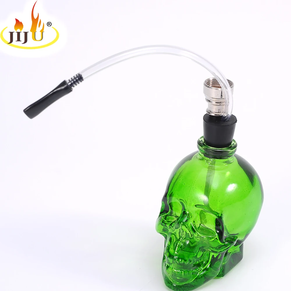Портативный кальян череп голова для курения стеклянные трубы сигаретного дыма