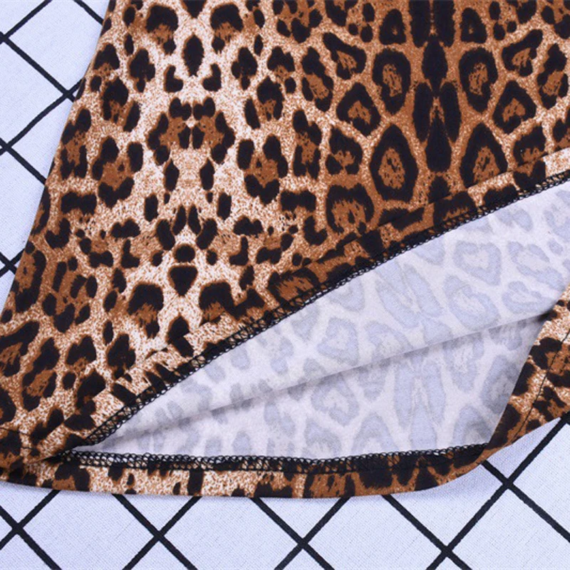 

Viifaa Leopard Print Mid Waist Skinny Flare Pants Streetwear Spring Fall 2020 Women Fashion Slim Fit Trousers