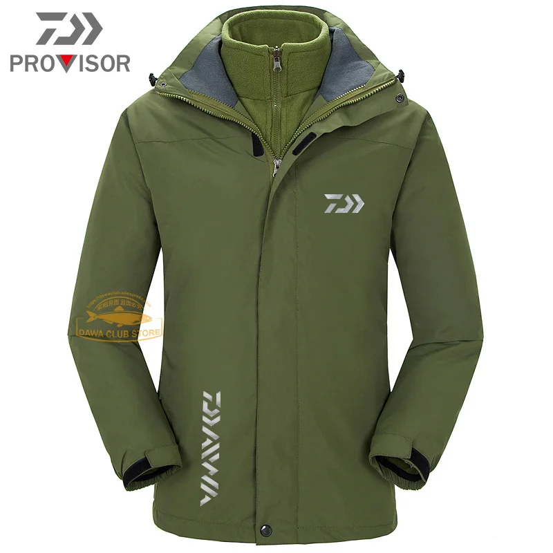 

DAIWA Brand Fishing Clothes Waterproof Two-piece Suit 2020 Men's Outdoor New Winter Warm Jacket Hiking Windproof Fishing Clothes