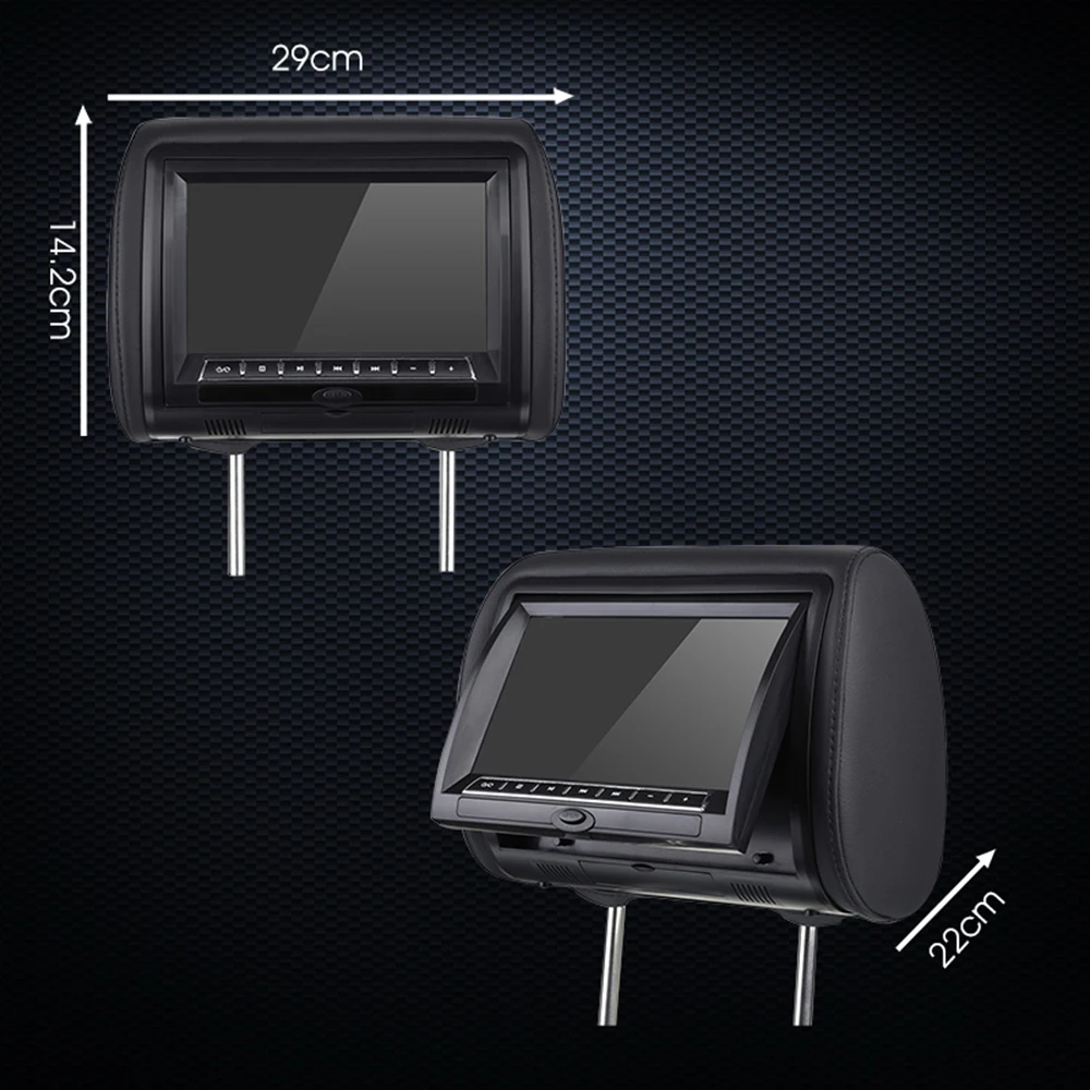 Автомобильный подголовник с монитором DVD плеер USB SD MP5 VCD CD MP3 MP4 JPEG TV 9 дюймовый