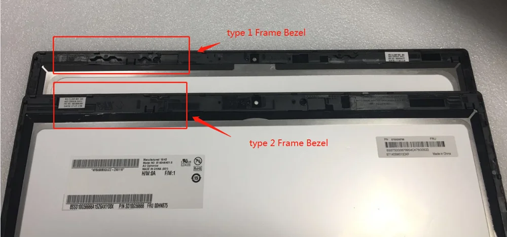 

LED Touch Screen Display with Bezel Frame Assembly for Lenovo Thinkpad X1 Yoga 2nd Generation FRU: 01AX895 01AX896 1920x1080