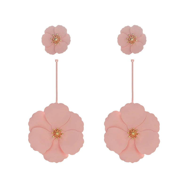 Модные трендовые серьги гвоздики в виде цветка для женщин большие маленькие