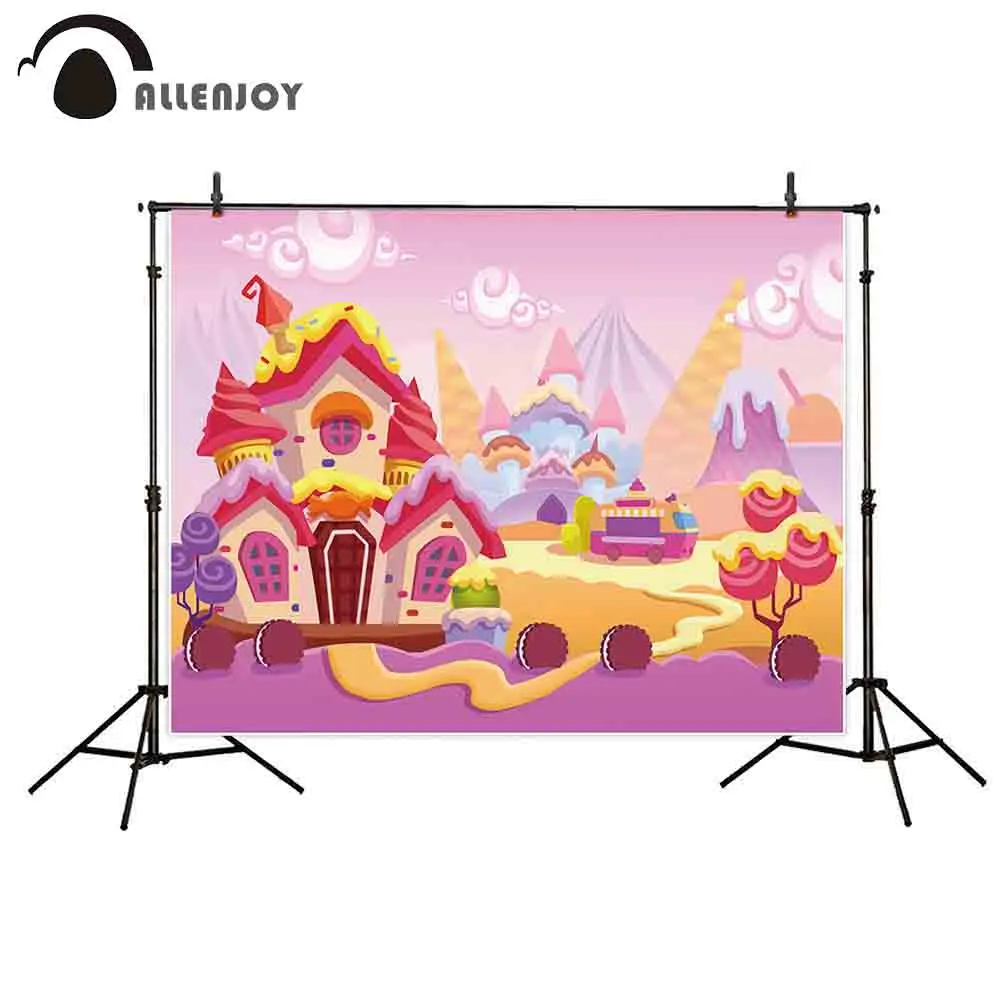 Allenjoy десерт обои торт замок Печенье Мороженое леденец холм облако автомобиль