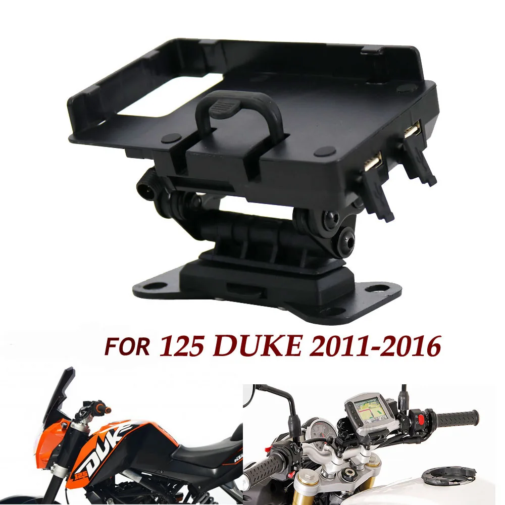 For 125 Duke 2011-2016 NEW Motorcycle Accessories Black Mobile Phone Holder GPS Stand Bracket 2015 2014 2013 2012 |
