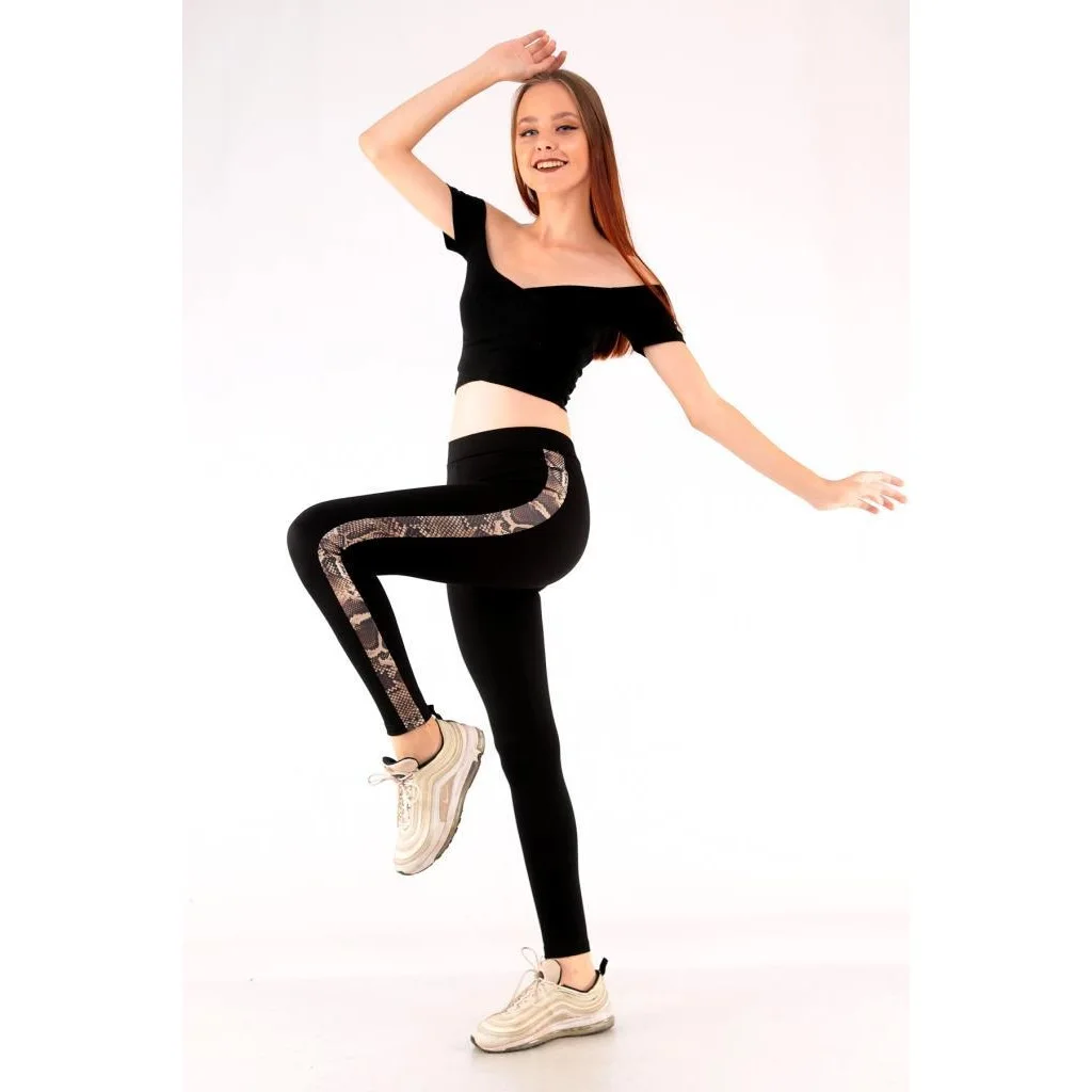 Almila So Snake Backpack Patterned Women Leggings 4047