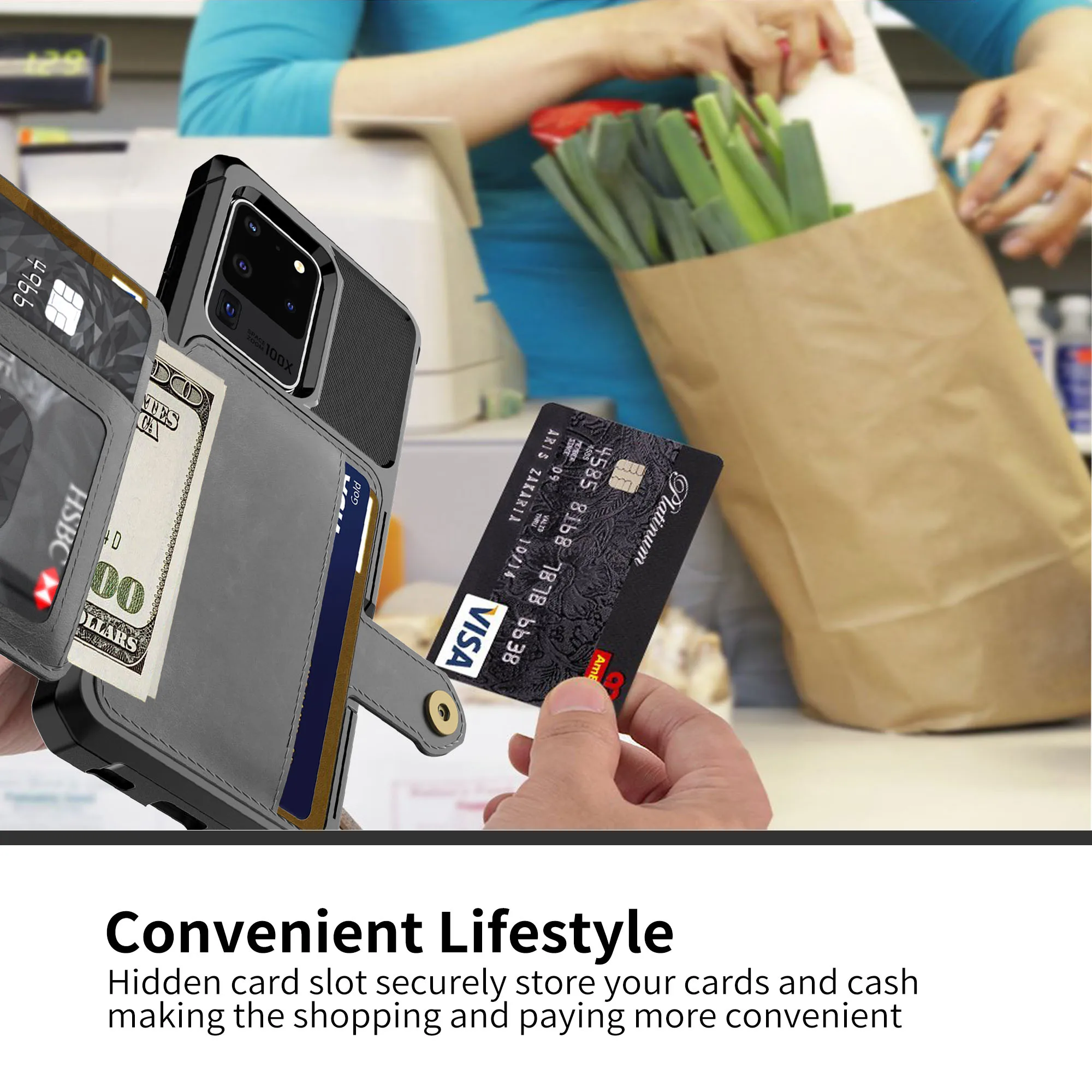 Чехол-книжка для Samsung Galaxy S20 Ultra S10 S9 Plus S10e из искусственной кожи - купить по