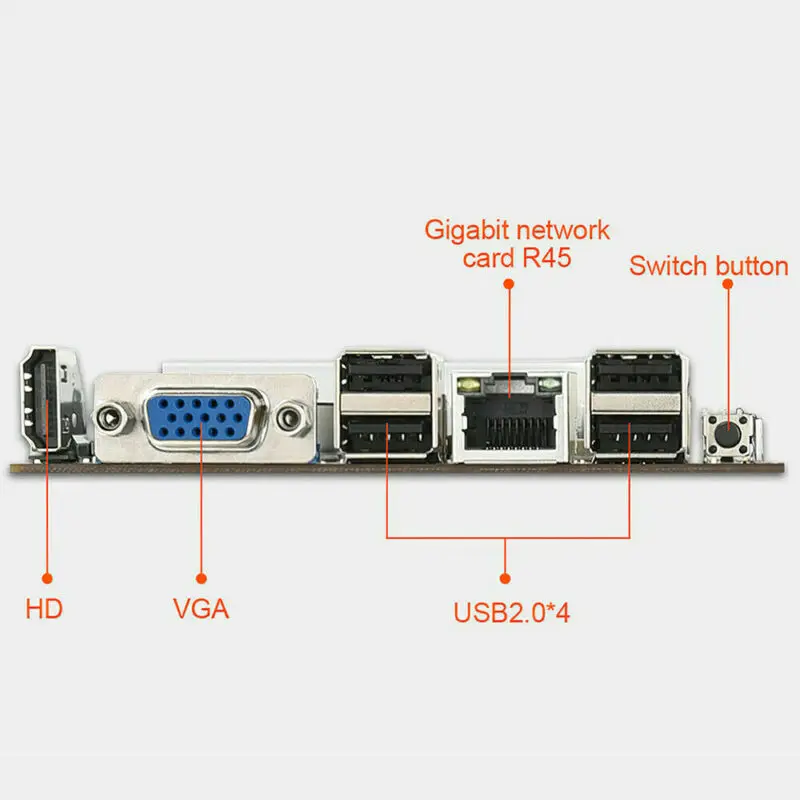 BTC-S37 ETC майнинговая материнская плата 8 gpus pcie графическая карта с процессором DDR3 VGA