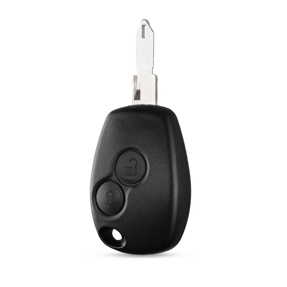 KEYYOU Replacement 2 Button Car Remote Key Case Shell Fob for Renault Duster Clio DACIA Twingo Logan Sandero Modus with NE72 Uncut Blade image 2