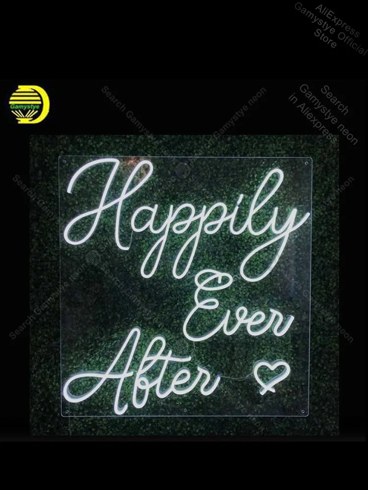 

Neon Sign for Happily Ever After Love Display Decoracion Express Beer Neon Light Advertisement Sign Lighting Neon Signs For Home