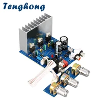 tenghong amplifier board tda2030 2 1 15w230w dual 15v subwoofer sub audio stereo for diy speaker amp accessories