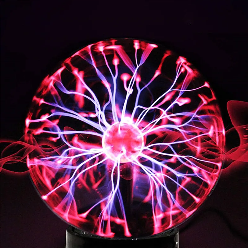 

All In Stock Crystal Plasma Ball 3/4/5/6/8 inch Night Light Magic Glass Sphere Novelty Lightning ball Light Plasma Table Lamp