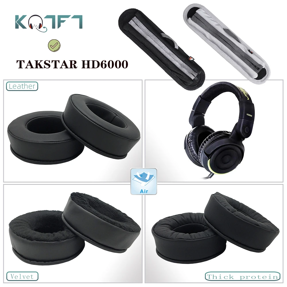 KQTFT белок кожи бархатные Запасные подушечки для наушников для TAKSTAR HD6000 наушники-амбушюры Запчасти наушник крышка подушки чашки головные уборы
