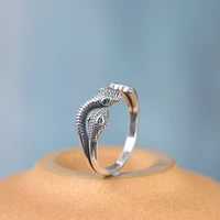 personality unique design two headed snake rings for women men punk adjustable finger ring engagement wedding ring jewelry gifts