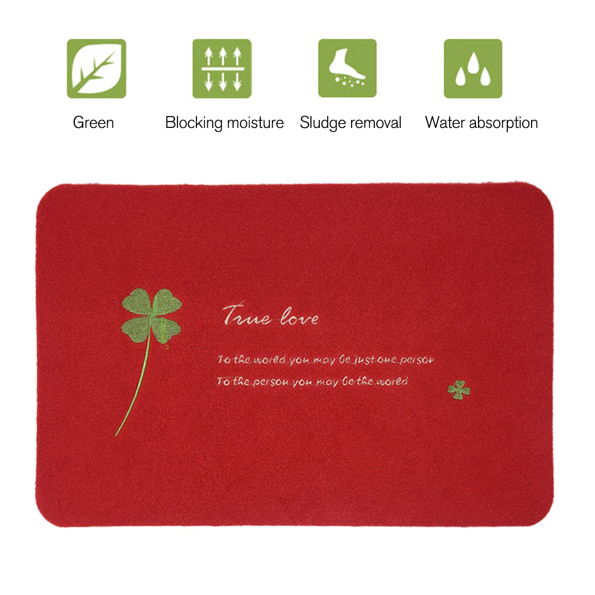 Лидер продаж кухонные коврики Впитывающий Коврик в виде клевера и английских