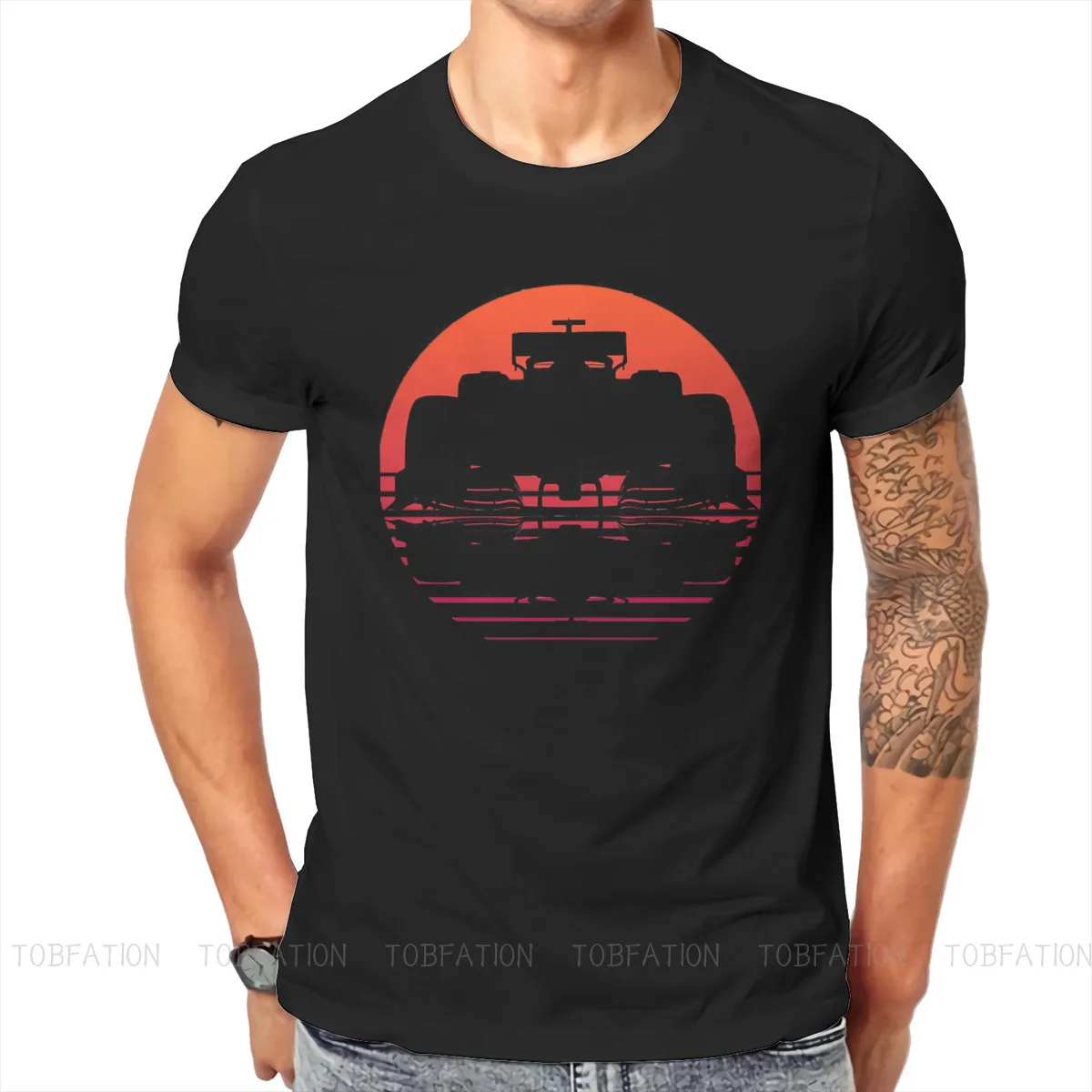 

Formula 1 Racing Sunrise Tshirt Classic Gothic Men's Clothing Tops Large Cotton O-Neck T Shirt