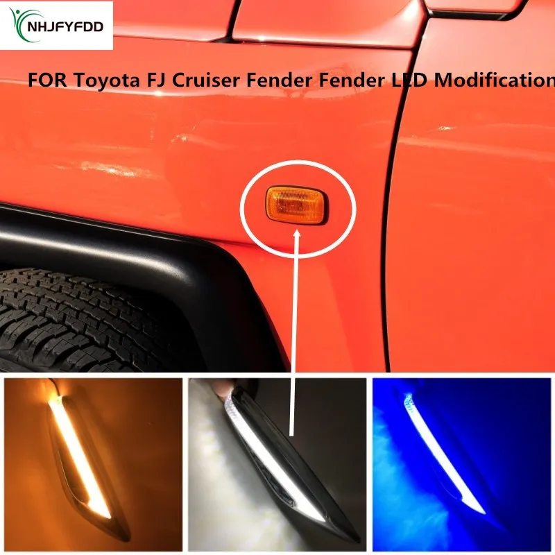 

Turn signal LED FOR Toyota FJ Cruiser car lights on both sides of the body modified 12V 6000k