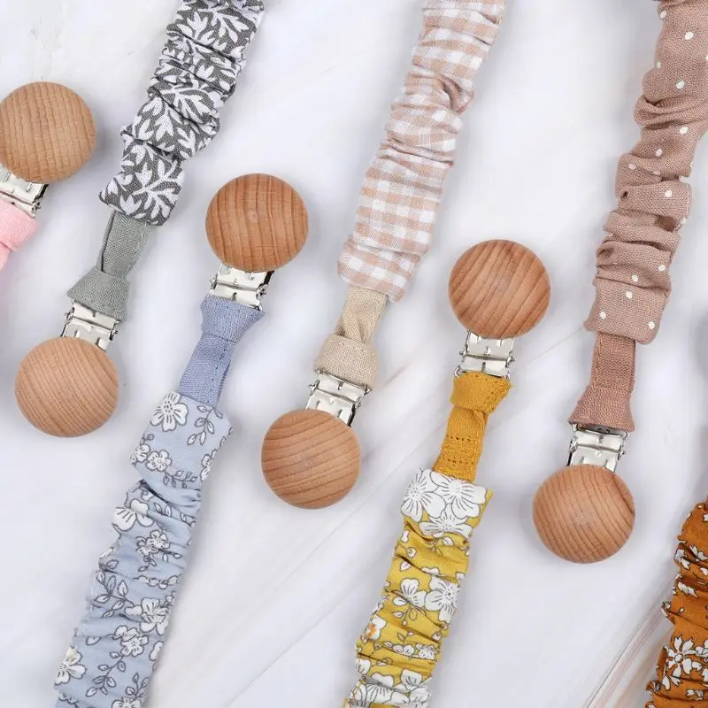 

Baby Infant Cotton Pacifier Clip for Newborn Teething Soother Chew Dummy Chains