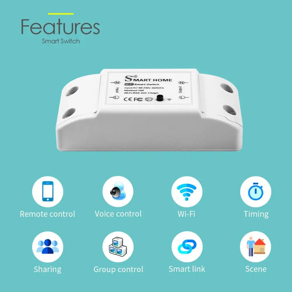 Реле Homekit для умного дома домашний электрический выключатель Wi-Fi сделай сам с