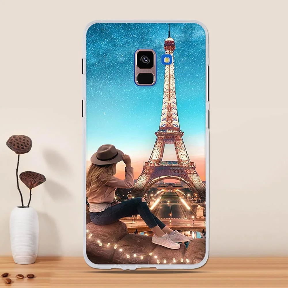 Чехол для samsung Galaxy A8 Plus чехол Капа Coque чехол из термополиуретана и силикона для samsung A8 Plus A 8+ A730F Чехол протектор бампер - Цвет: 48