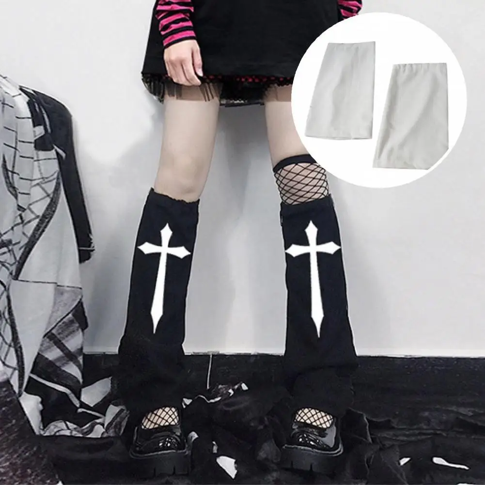 

Leg Warmer Socks All Match Female Punk Windproof Warm Leg Socks Women Leg Warmers for Cosplay