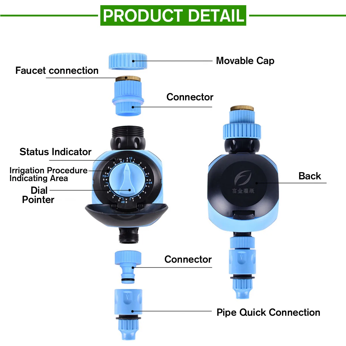 

Automatic Electronic Watering Irrigation Timer Controller System Home Garden Micro Drip Dial Watering Device Solenoid Valve