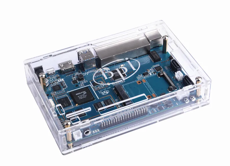 Прозрачный акриловый чехол Banana PI R2|Демонстрационные стенды| |