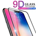 Защитное стекло 9D для iPhone 7, 6, 6S, 8 Plus, SE, X, XR, XS, 11 Pro Max, с закругленными краями