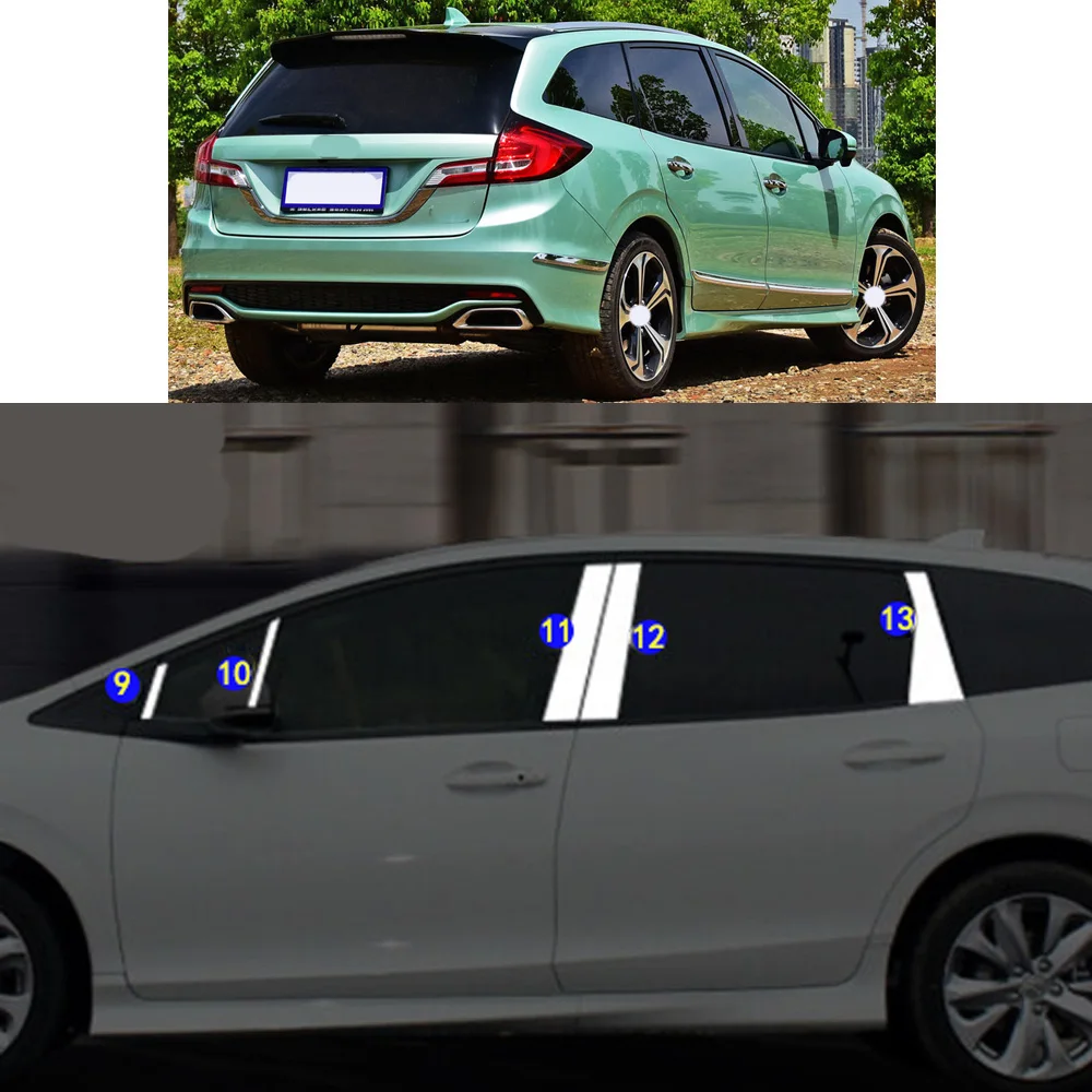 

Car Sticker Stainless Steel Garnish Pillar Window Middle Strip Trim Frame Hoods For Honda Jade 2013-2021