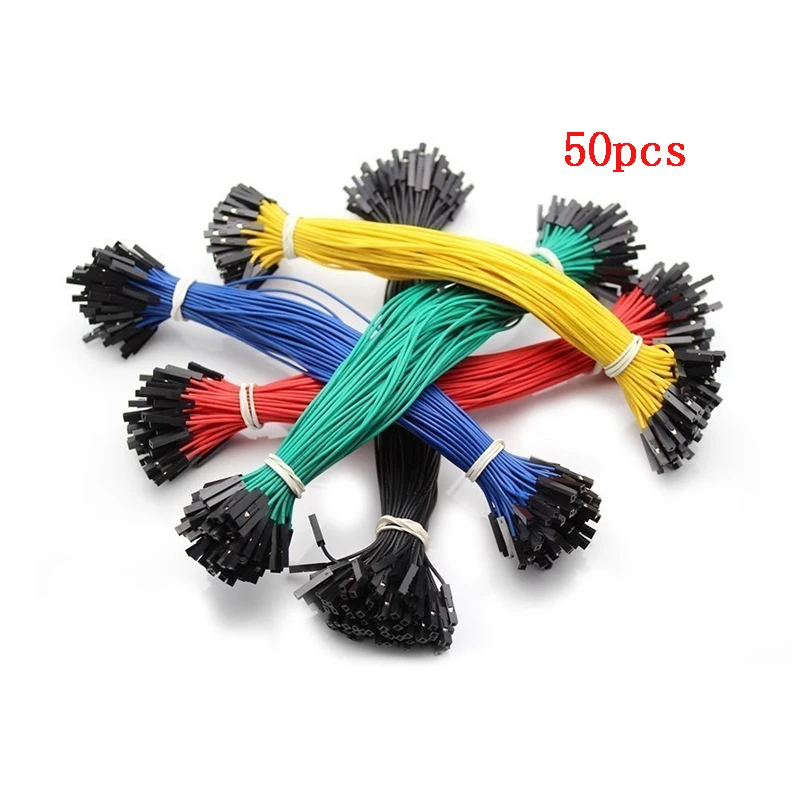 

50pcs Dupont Line 10cm 20CM 30CM Male to Male+Female to Male + Female to Female Jumper Wire Dupont Cable for arduino 2.54MM Wire