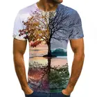 Camiseta 3D para hombre, pantaln corto неформальный де манга Корта, куэлло Редондо де мода, camiseta para hombre печатная, 2020